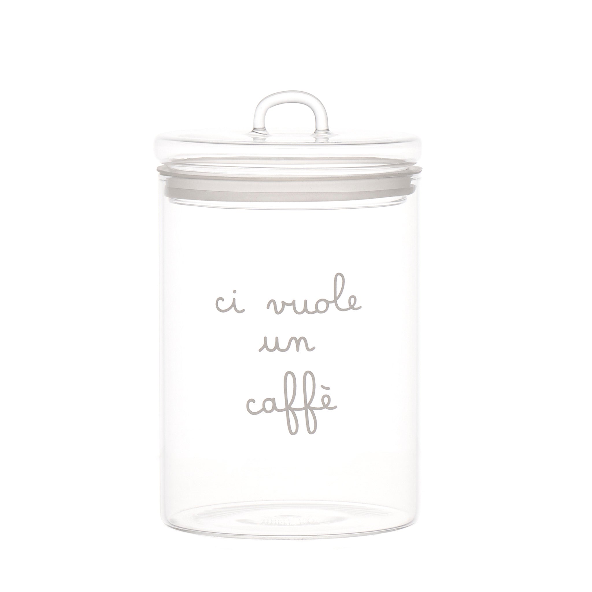 Glazen bewaarpot - CI VUOLE UN CAFFÈ - SIMPLE DAY