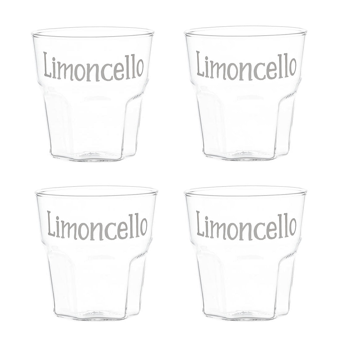 Set van 4 likeurglazen met decor 'Limoncello' - SIMPLE DAY