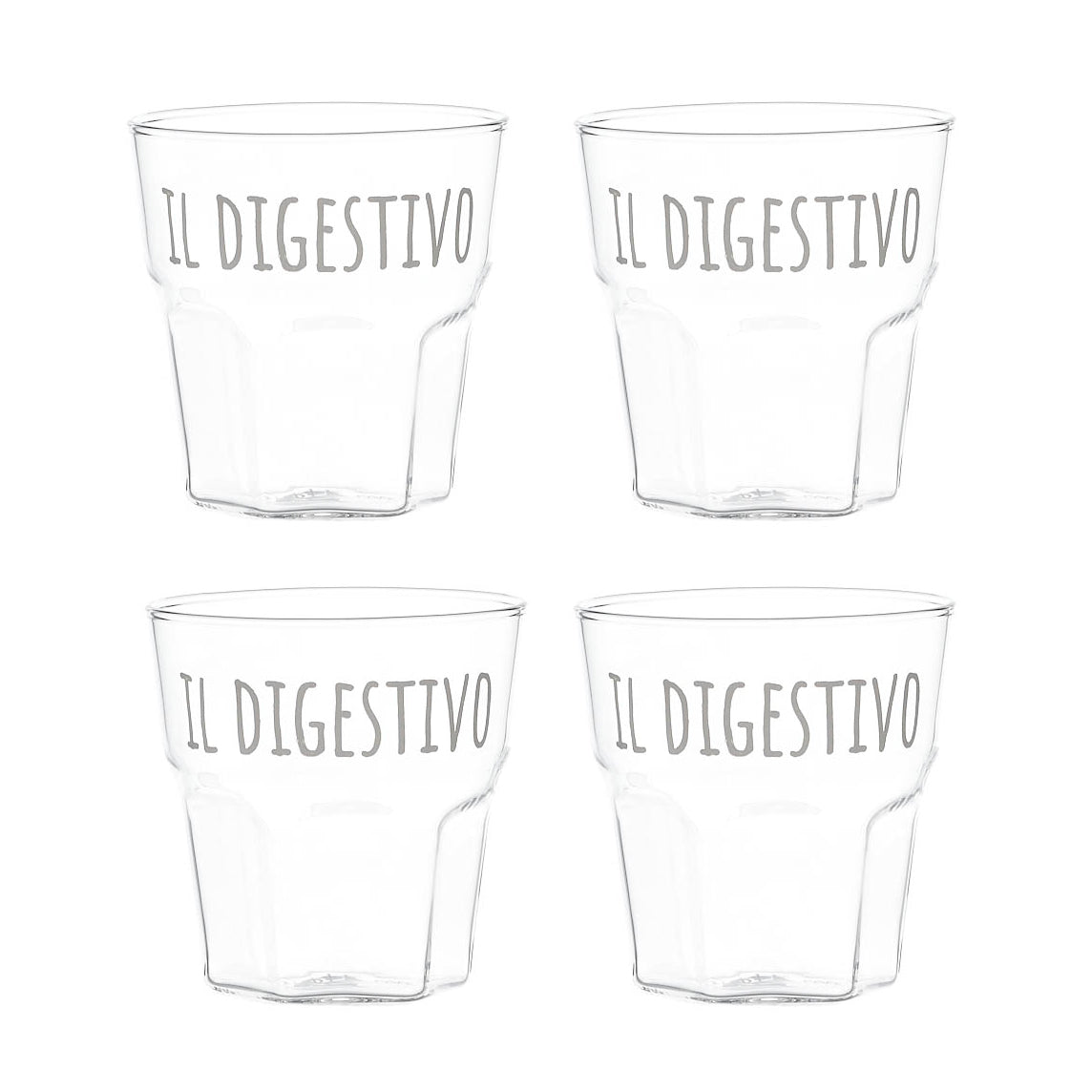 Set 4 glaasjes - IL DIGESTIVO - SIMPLE DAY