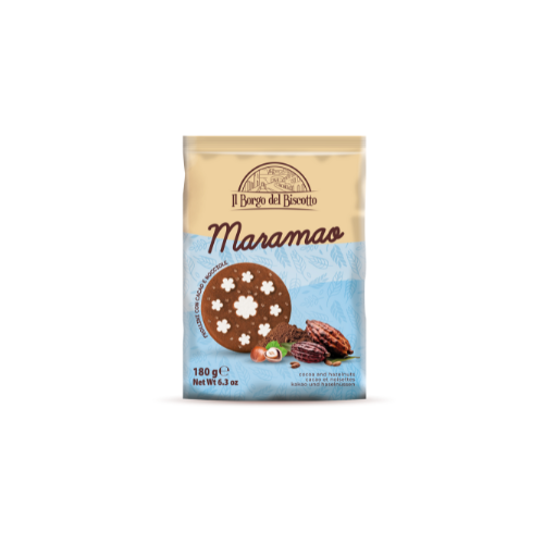 Borgo del Biscotto Frollini Maramao cacao nocciola 180 g